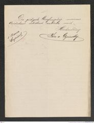 k.k. naturhistorisches Hofmuseum, Intendanzakten 1885-1896 (Hauer), Aktenzahl Z.315/1891, Seite 2